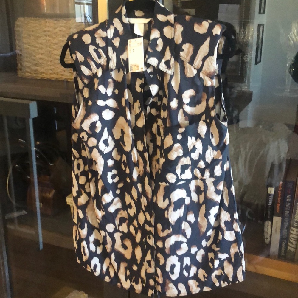 H&M Silk Sleeveless Shirt